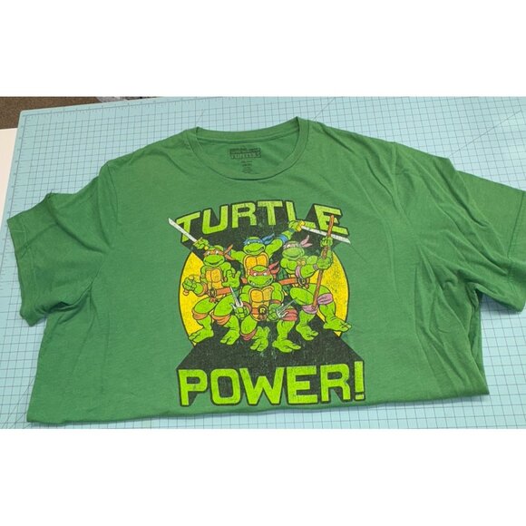 TMNT Teenage Mutant Ninja Turtles Power T-Shirt Men’s 3XL (54-56) Green - Picture 8 of 14